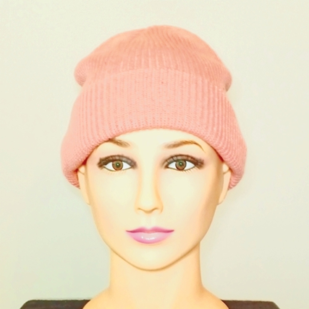 Pink Knit Beanie